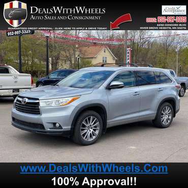 2016 Toyota Highlander XLE AWD! FULLY LOADED SUV! SE HABLO ESPANOL for sale in Inver Grove Heights, MN