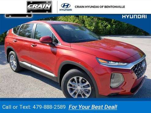 2020 Hyundai Santa Fe SE suv Scarlet Red for sale in Bentonville, AR