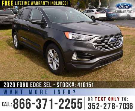 2020 FORD EDGE SEL 7, 000 off MSRP! Leather, Backup Camera, SYNC for sale in Alachua, FL