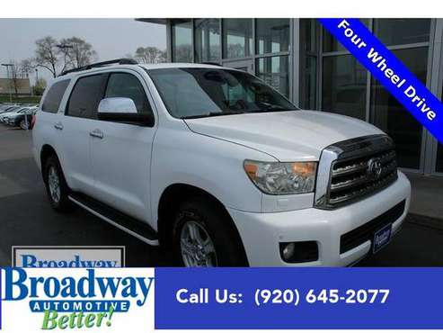 2008 Toyota Sequoia SUV Limited - Toyota White - - by for sale in Green Bay, WI