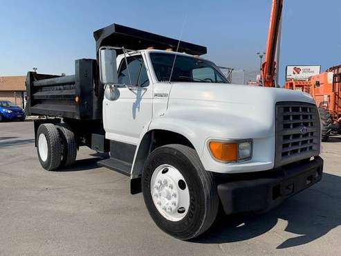 CUMMINS DIESEL ALLISON AUTOMATIC DUMP TRUCK FORD F800 - cars & for sale in Champaign, IN
