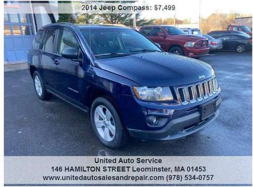2014 JEEP COMPASS Sport 4x4 4dr SUV HAS ONLY 125k MILES - cars &... for sale in leominster, MA