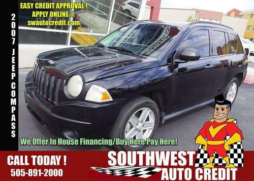 2007 Jeep Compass Sport 4dr SUV 100% GUARANTEED CREDIT APPROVAL! -... for sale in Albuquerque, NM