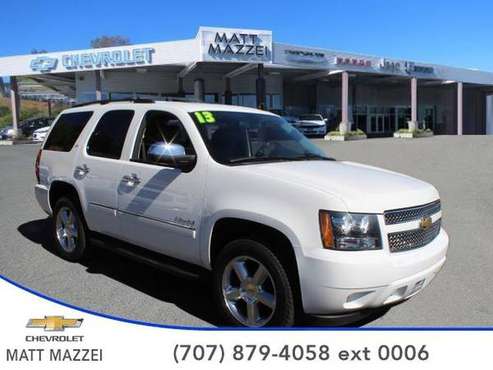 2013 Chevrolet Tahoe SUV LTZ (Summit White) for sale in Lakeport, CA