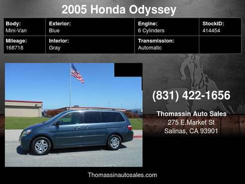 2005 Honda Odyssey EX-L AT - - by dealer - vehicle for sale in Salinas, CA