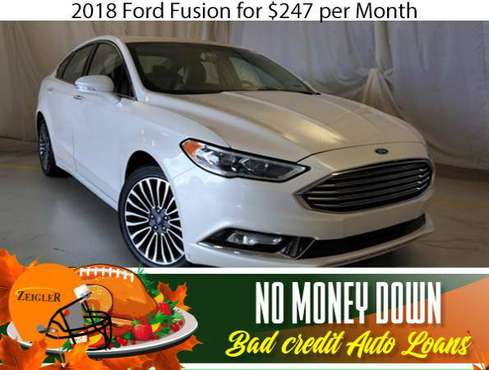 $247/mo 2018 Ford Fusion Bad Credit & No Money Down OK - cars &... for sale in Woodridge, IL