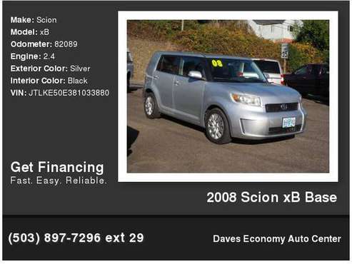 2008 Scion xB Base - cars & trucks - by dealer - vehicle automotive... for sale in Portland, OR