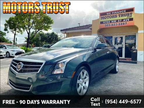 2014 Cadillac ATS 4dr Sdn 2.5L Luxury RWD 90 Days Car Warranty -... for sale in Miami, FL