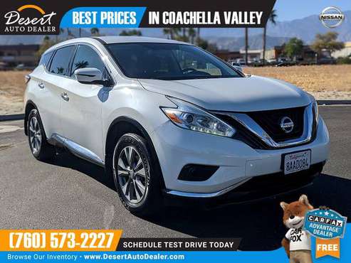 2017 Nissan Murano LOW MILES CLEAN TITLE 1 OWNER S SUV - DON'T MISS... for sale in Palm Desert , CA