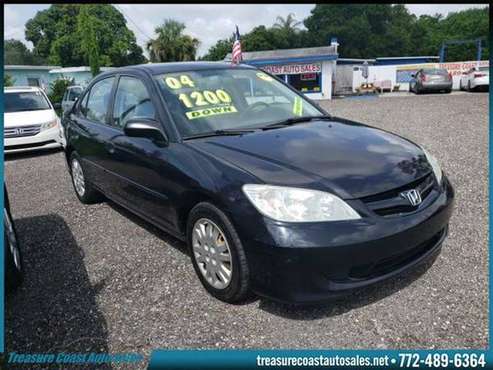 2004 HONDA CIVIC LX SEDAN**CLOTH**COLD AC**CLEAN TITLE**MUST SEE** -... for sale in FT.PIERCE, FL