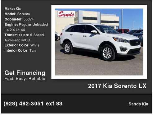 2017 Kia Sorento -- Call and Make Offer -- - cars & trucks - by... for sale in Surprise, AZ