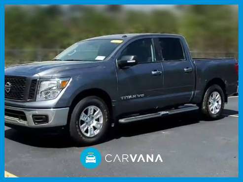 2019 Nissan Titan Crew Cab SV Pickup 4D 5 1/2 ft pickup Gray for sale in STATEN ISLAND, NY