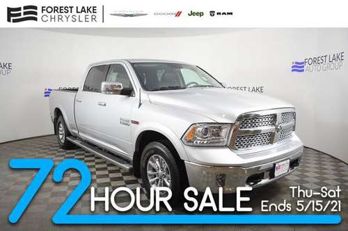 2016 Ram 1500 Diesel 4x4 4WD Truck Dodge Laramie Crew Cab - cars & for sale in Forest Lake, MN