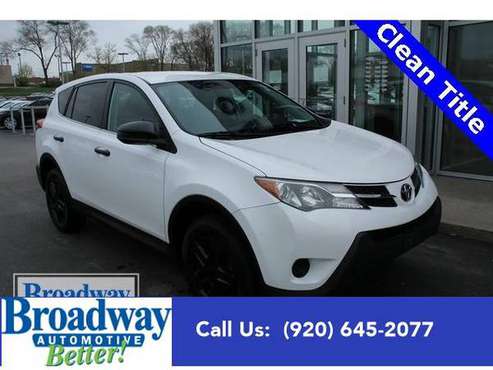 2013 Toyota RAV4 SUV LE - Toyota Super White - - by for sale in Green Bay, WI