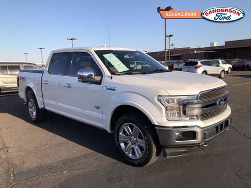 2019 Ford F-150 King Ranch Crew Cab 4WD White - - by for sale in Glendale, AZ