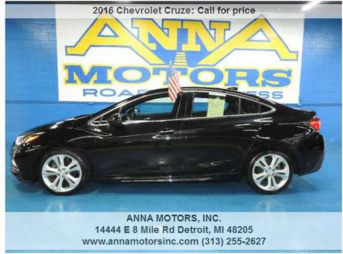 2016 CHEVROLET CRUZE PREMIER RS,$00* DN AVAILABLE-APPLY ONLINE-CALL... for sale in Detroit, MI
