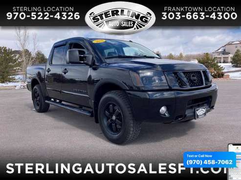 2010 Nissan Titan 4WD Crew Cab SWB PRO-4X - CALL/TEXT TODAY! - cars for sale in Sterling, CO