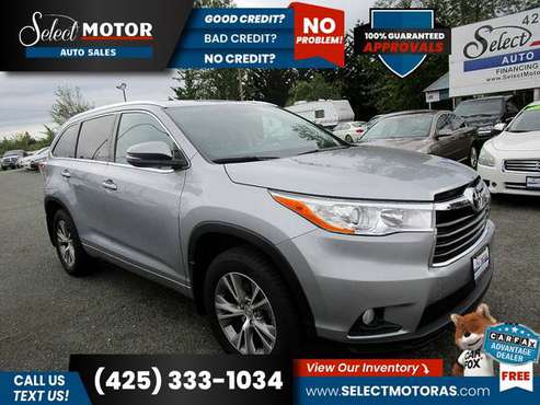 2014 Toyota Highlander XLE AWDSUV FOR ONLY ! - cars & trucks - by... for sale in Lynnwood, WA