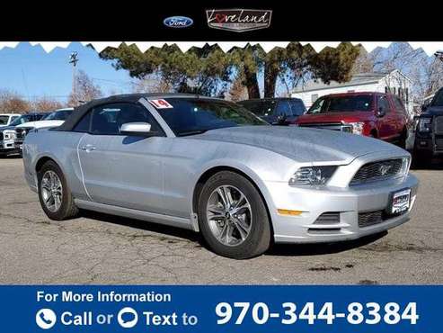 2014 Ford Mustang V6 Premium Convertible Ingot Silver Metallic -... for sale in Loveland, CO