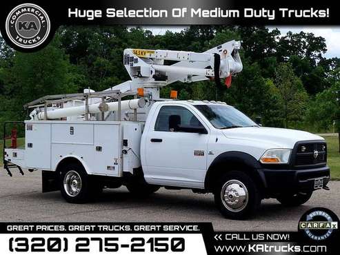 2012 Ram 5500 37 5ft 37 5 ft 37 5-ft Bucket Truck 4WD 4 WD 4-WD 6 7L for sale in Dassel, MN