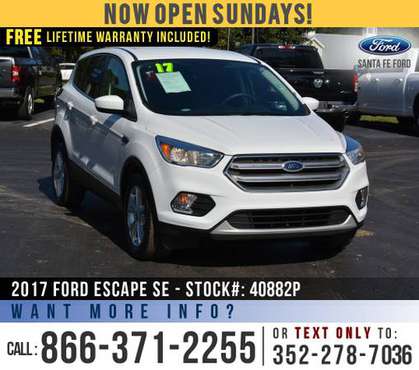 *** 2017 Ford Escape SE *** SYNC - Touchscreen - Cruise Control -... for sale in Alachua, FL