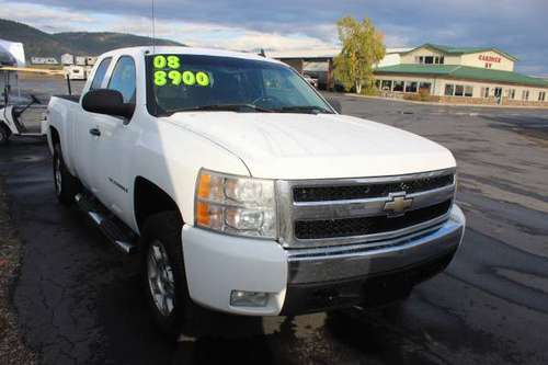 2008 Chevy Silverado LT 4X4-Black Leather-Tow Pkg-V8 for sale in Kalispell,MT, MT