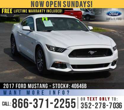 2017 FORD MUSTANG *** Push to Start, SYNC, Manual, Cruise Control... for sale in Alachua, FL