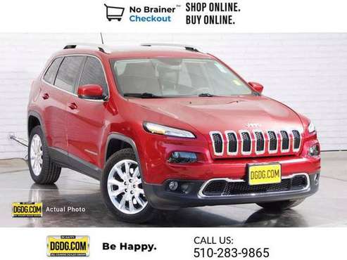 2014 Jeep Cherokee Limited suv Deep Cherry Red Crystal Pearlcoat for sale in Newark, CA