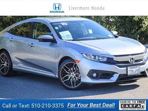 2016 Honda Civic EX-L sedan Lunar Silver Metallic for sale in Livermore, CA