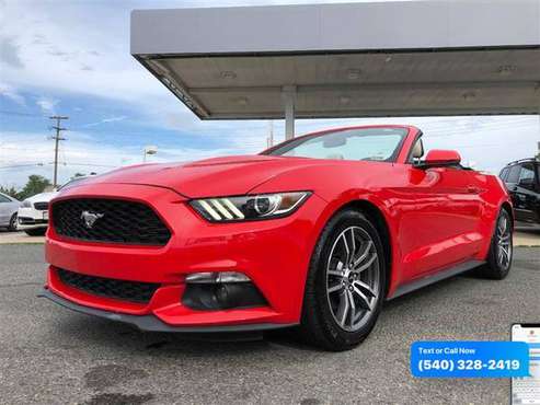 2017 FORD MUSTANG EcoBoost PREMIUM - Call/Text - cars & trucks - by... for sale in Fredericksburg, VA