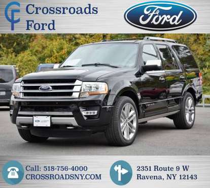 2017 FORD EXPEDITION Platinum 4x4 4dr SUV! LOW MILES! U10733T - cars... for sale in RAVENA, NY