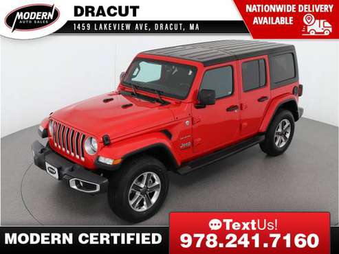 2020 Jeep Wrangler Unlimited Unlimited Sahara - - by for sale in Tyngsboro, MA