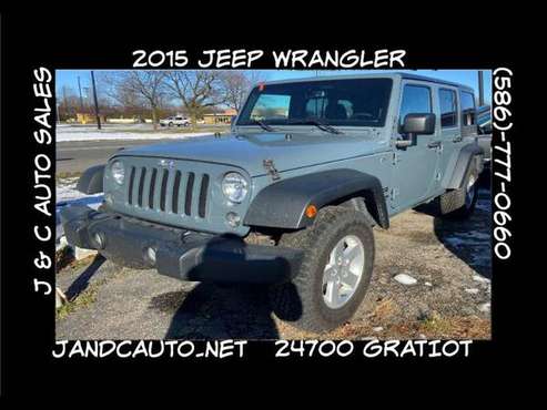2015 Jeep Wrangler Unlimited Sport 4WD - cars & trucks - by dealer -... for sale in Eastpointe, MI