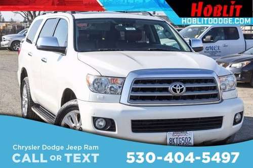 2014 Toyota Sequoia Platinum w/Moon Roof Rear Captains Chairs for sale in Woodland, CA