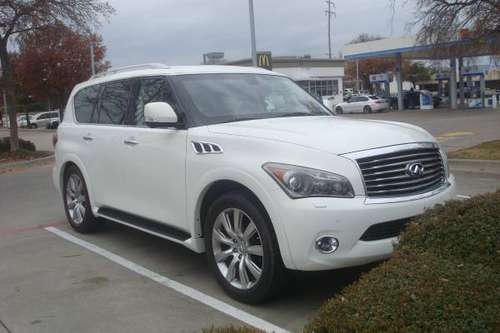 2011 INFINITI QX56 4WD, PEARL WHITE 85, 545 ACTUAL MILES - cars & for sale in Jenks, OK