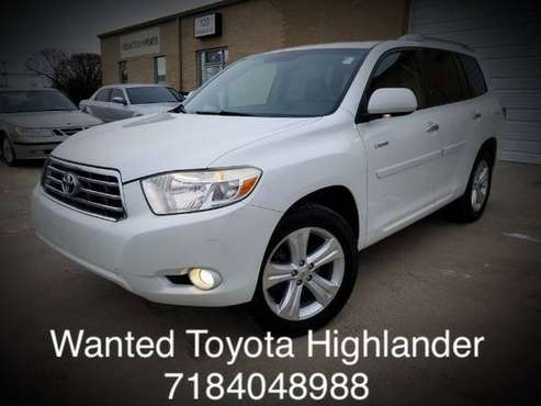 Looking for 2001-2008 and Up Toyota Highlander for sale in Jersey City, PA