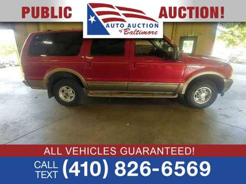 2001 Ford Excursion ***PUBLIC AUTO AUCTION***SPOOKY GOOD DEALS!*** for sale in Joppa, MD