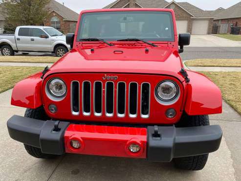 2018 Jeep Wrangler JK Sahara Unlimited - cars & trucks - by owner -... for sale in Oklahoma City, OK