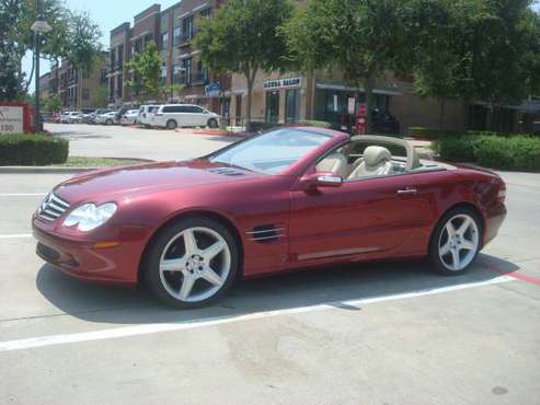 2005 MERCEDES SL500 MAROON/TAN LEATHER 139, 989 ACTUAL MILES - cars for sale in Jenks, OK