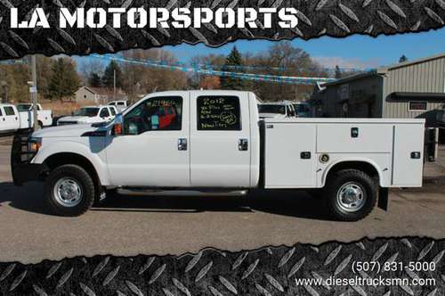 2012 FORD F-250 SUPERDUTY XL PLUS SERVICE TRUCK 6.2 GAS CREW CAB 4X4... for sale in WINDOM, ND