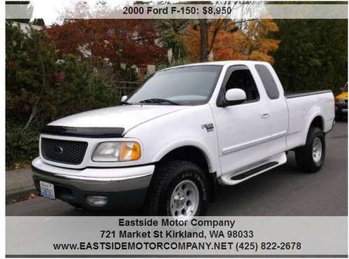 2000 Ford F-150 XLT 4dr 4WD Extended Cab - cars & trucks - by dealer... for sale in Kirkland, WA