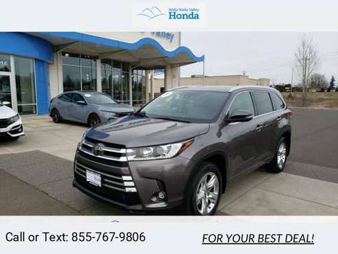 2019 Toyota Highlander Limited suv Gray - - by dealer for sale in College Place, WA