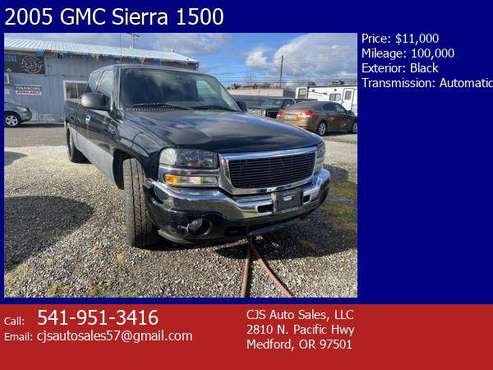 2005 GMC Sierra 1500 black - - by dealer - vehicle for sale in Medford, OR