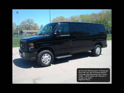 2012 Ford Econoline E-350 XL Super Duty 12 Passenger or Cargo Van for sale in Highland Park, WI