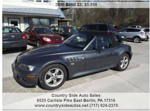2000 BMW Z3 2 Dr Convertible - - by dealer - vehicle for sale in East Berlin, PA