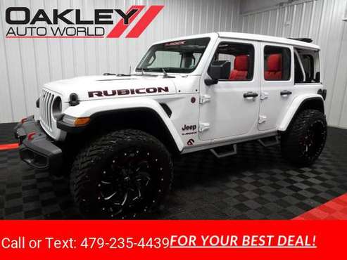 2021 Jeep Wrangler Rubicon T-ROCK sky POWER TOP suv White - cars & for sale in Branson West, AR