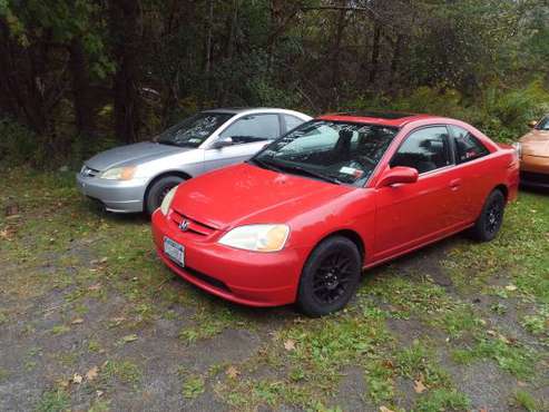 2002 Honda Civic with parts car for sale in Richford, NY