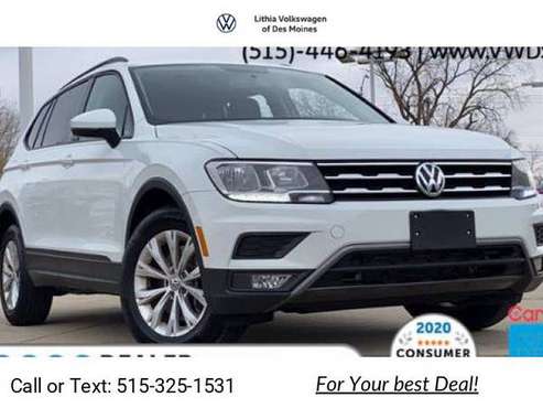 2018 VW Volkswagen Tiguan S suv White - cars & trucks - by dealer -... for sale in Johnston, IA