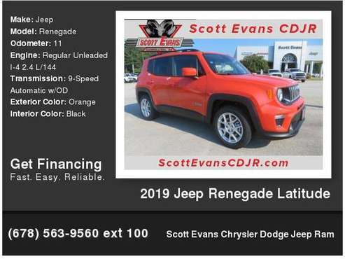 2019 Jeep Renegade Latitude for sale in Carrollton, GA
