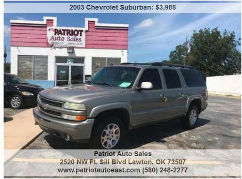 ---- ON SALE! ---- 2003 CHEVY SUBURBAN LT 4X4 ---- for sale in LAWTON, OK